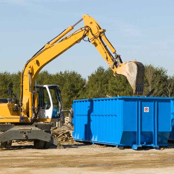 are there any restrictions on where a residential dumpster can be placed in Long Grove